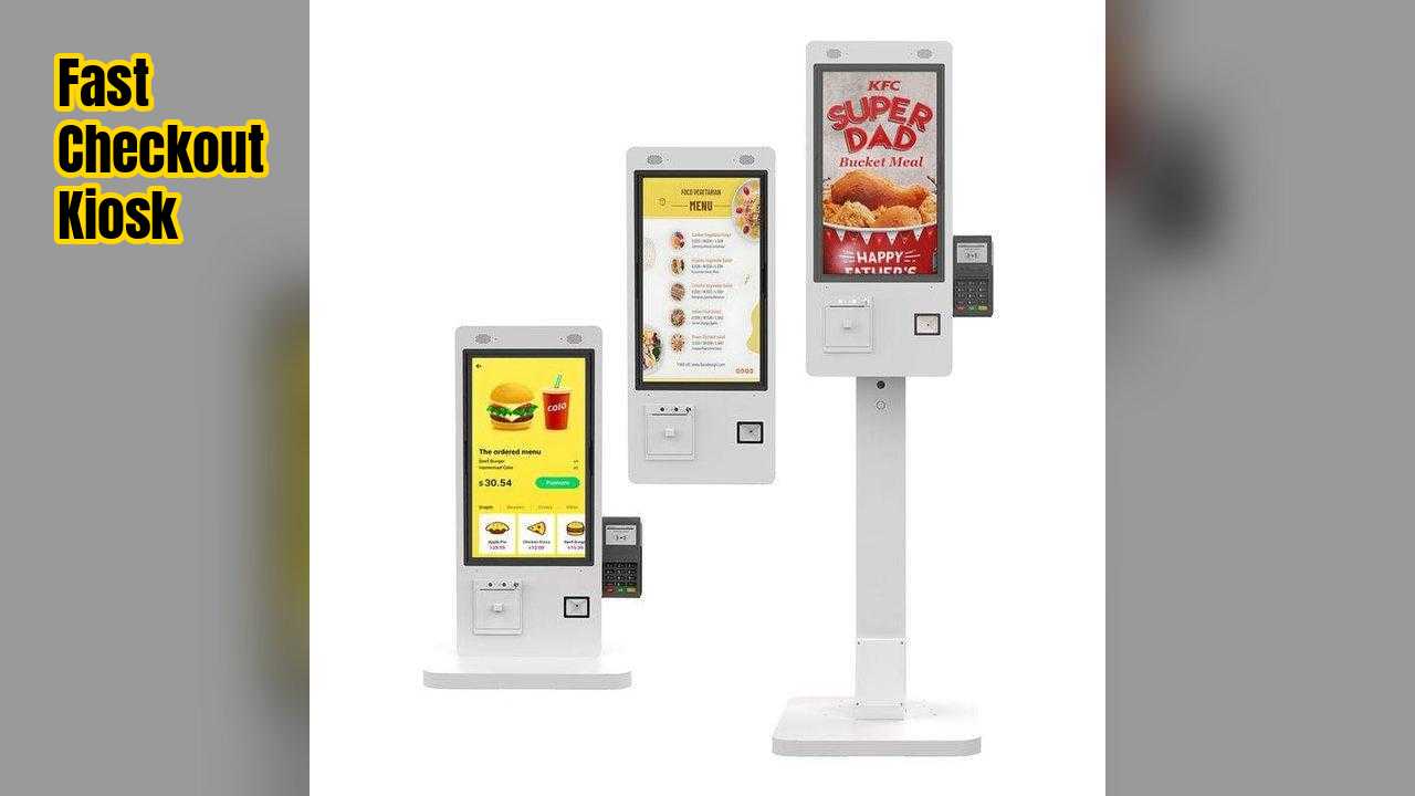 Self Service Kiosk POS Monitor Fast Checkout