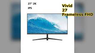 27 Inch Frameless FHD LED Monitor Vivid IPS