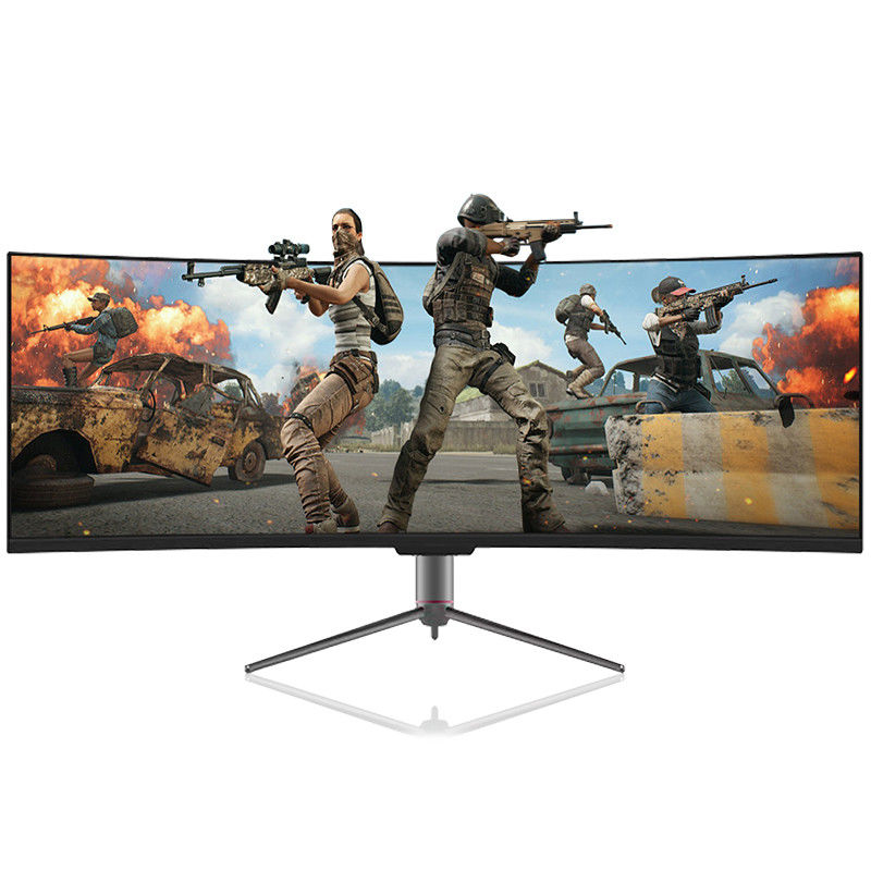 49 بوصة QHD 5120x1440P 75 هرتز LCD LED منحني شاشة الكمبيوتر الكمبيوتر ...
