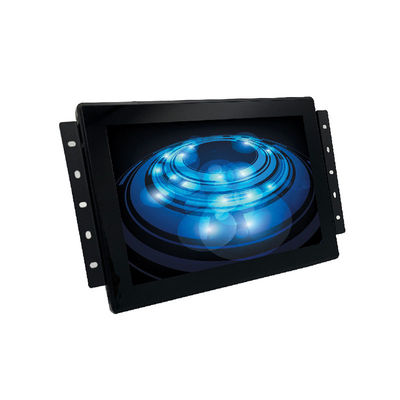 Custom 10.1 Inch LED Monitor Capacitive Touch Screen 1280x800 Resolution 300NITS Brightness Black