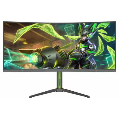 34 Inch Ultrawide Curved LED-Backlit LCD Monitor 180Hz Refresh Rate IPS Panel HD Features USB Computer Gaming Desktop Laptop