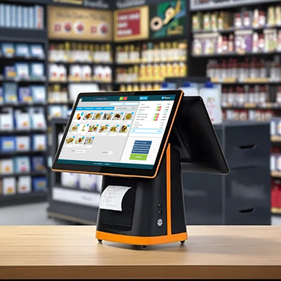 15.6 Inch Touch Screen All in One POS System Smart Windows Cash Register Terminal for Restaurants and Retail