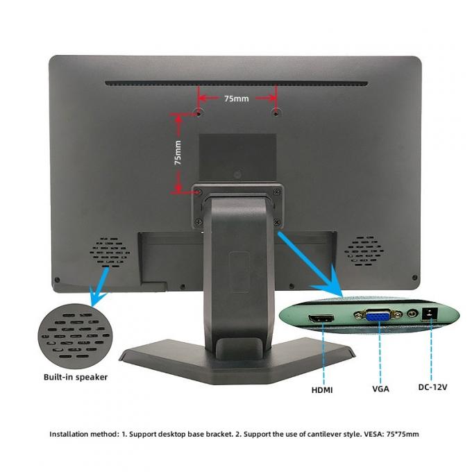 15 Inch IPS LCD TV Monitor Widescreen LED Desktop Computer Monitor